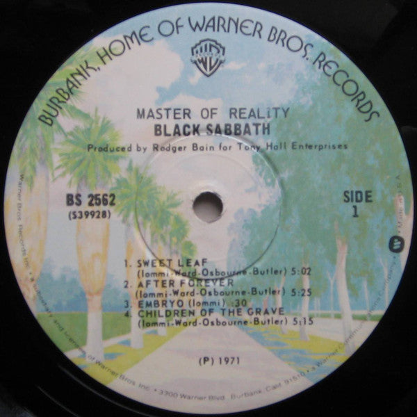 Black Sabbath : Master Of Reality (LP, Album, RP, Win)