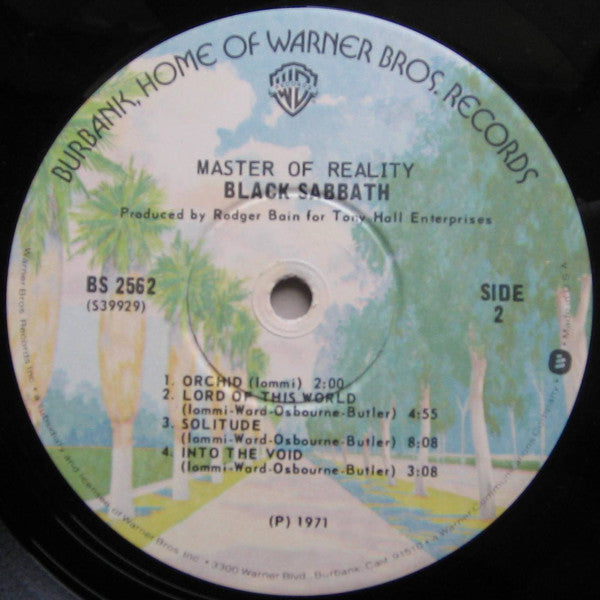 Black Sabbath : Master Of Reality (LP, Album, RP, Win)