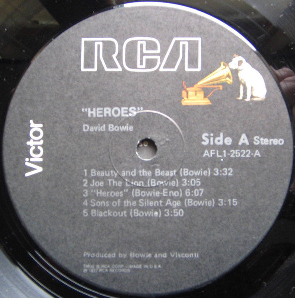 David Bowie : "Heroes" (LP, Album, Ind)
