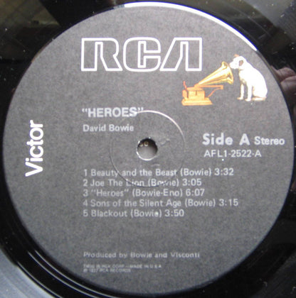 David Bowie : "Heroes" (LP, Album, Ind)