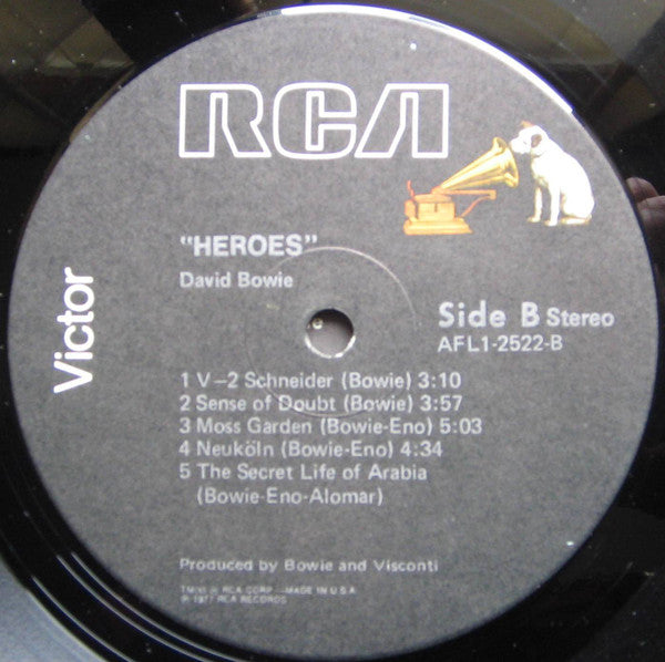 David Bowie : "Heroes" (LP, Album, Ind)
