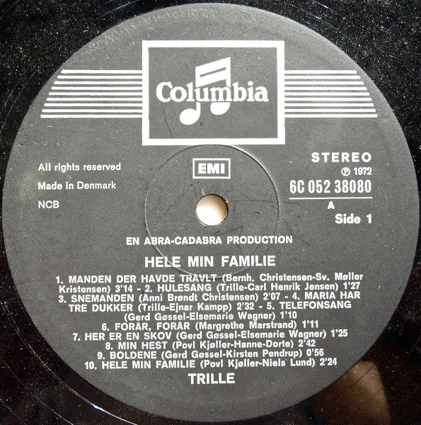 Trille : Hele Min Familie (LP, Album)