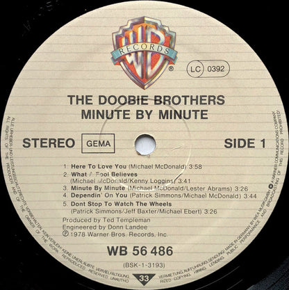 The Doobie Brothers : Minute By Minute (LP, Album)