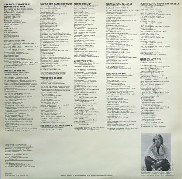 The Doobie Brothers : Minute By Minute (LP, Album)