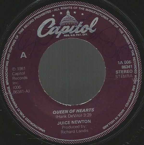 Juice Newton : Queen Of Hearts (7", Single)