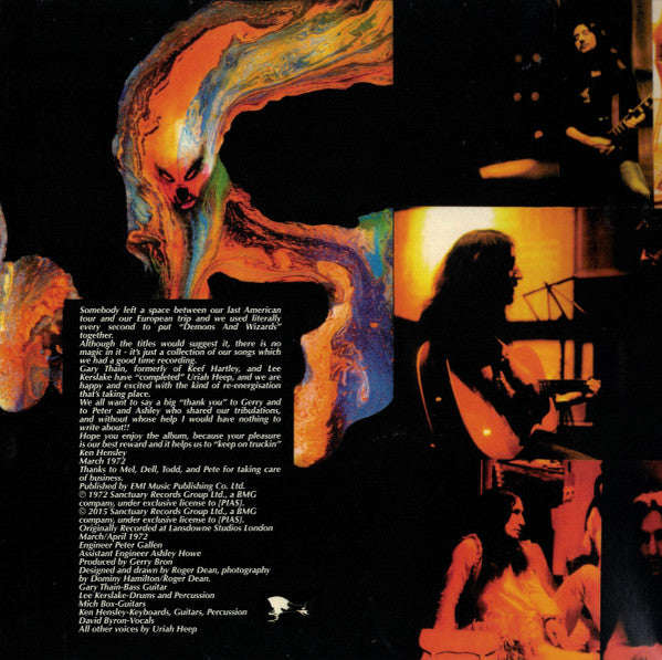 Uriah Heep : Demons And Wizards (LP, Album, RE, Gat)