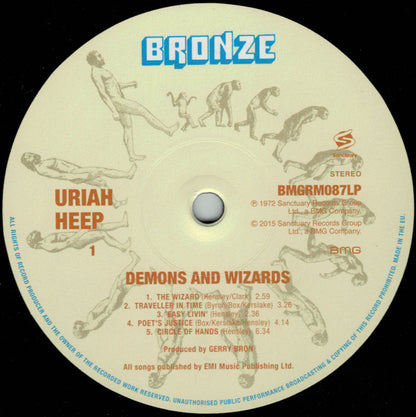 Uriah Heep : Demons And Wizards (LP, Album, RE, Gat)