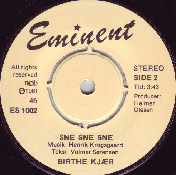 Birthe Kjær : Av Min Arm / Sne Sne Sne (7", Single)