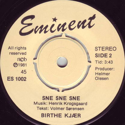 Birthe Kjær : Av Min Arm / Sne Sne Sne (7", Single)
