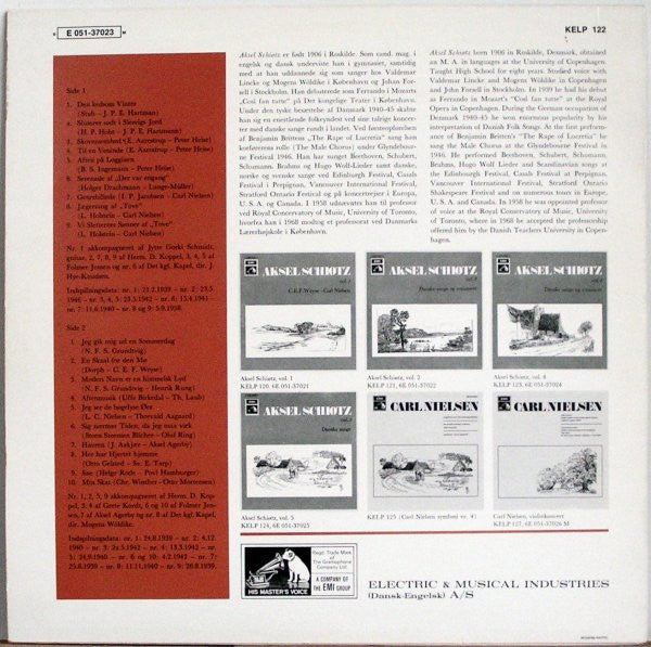 Aksel Schiøtz : Aksel Schiøtz Vol. 3. Danske Sange. (LP, Comp)