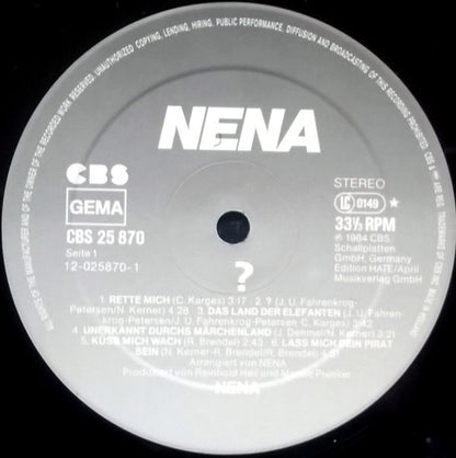 Nena : ?  (LP, Album)