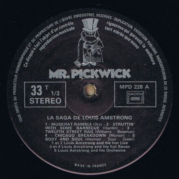 Louis Armstrong : L'Unique (LP, Comp)