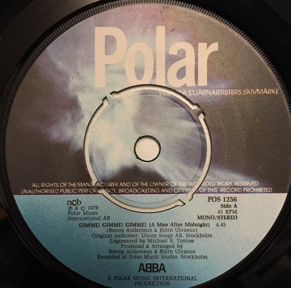 ABBA : Gimme! Gimme! Gimme! (A Man After Midnight) (7", Single)