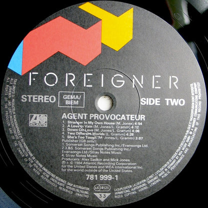 Foreigner : Agent Provocateur (LP, Album, Emb)