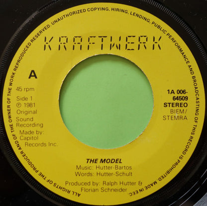 Kraftwerk : The Model (7", Single)