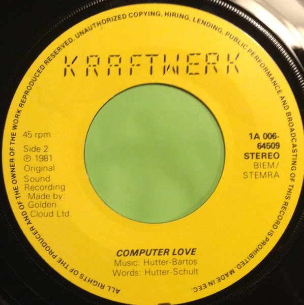Kraftwerk : The Model (7", Single)