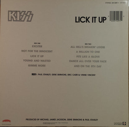 Kiss : Lick It Up (LP, Album)
