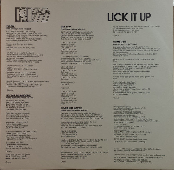 Kiss : Lick It Up (LP, Album)