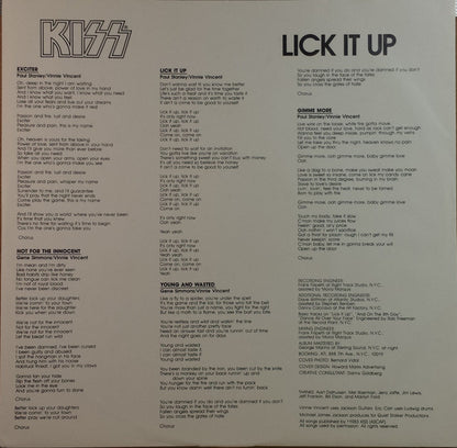 Kiss : Lick It Up (LP, Album)