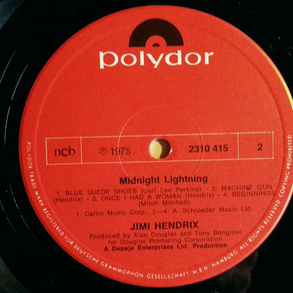 Jimi Hendrix : Midnight Lightning (LP)