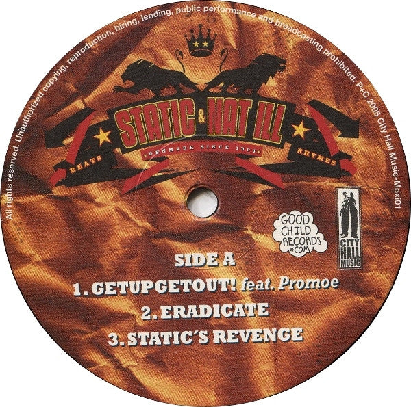 Static & Nat Ill Feat. Promoe : Getupgetout! (12")