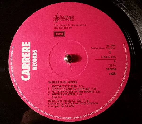 Saxon : Wheels Of Steel (LP, Album)