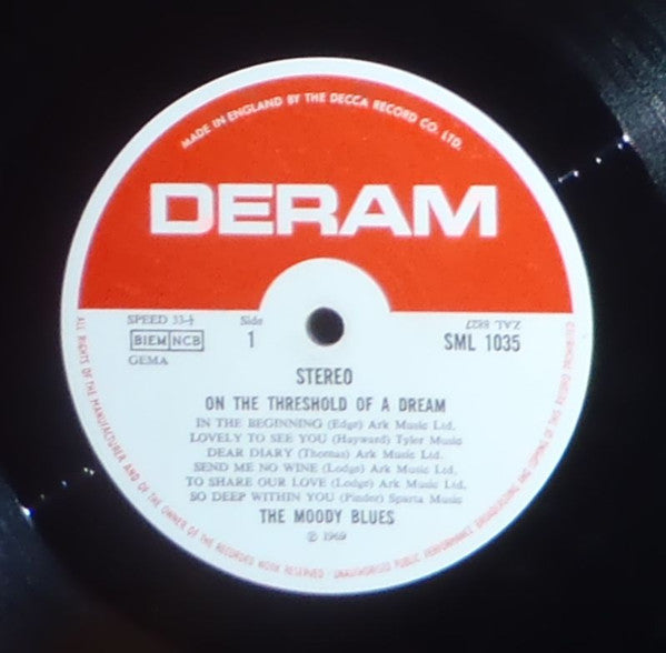 The Moody Blues : On The Threshold Of A Dream (LP, Album)