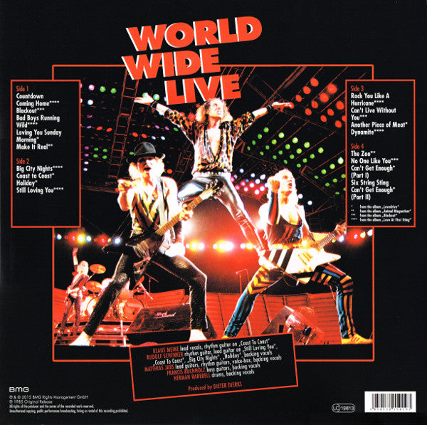 Scorpions : World Wide Live (2xLP, Album, 180 + CD, Album + Dlx, RE, RM)