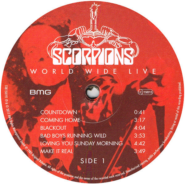 Scorpions : World Wide Live (2xLP, Album, 180 + CD, Album + Dlx, RE, RM)