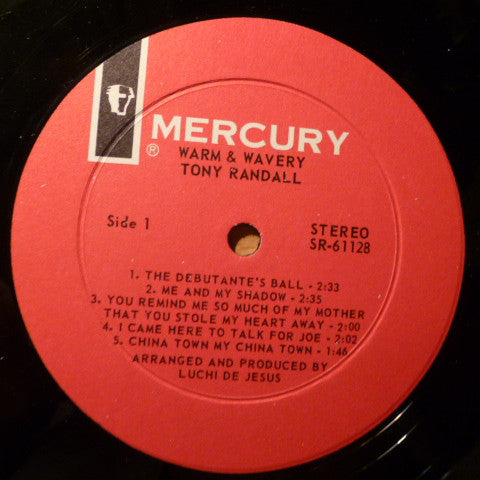 Tony Randall (3) : Warm & Wavery (LP, Album)
