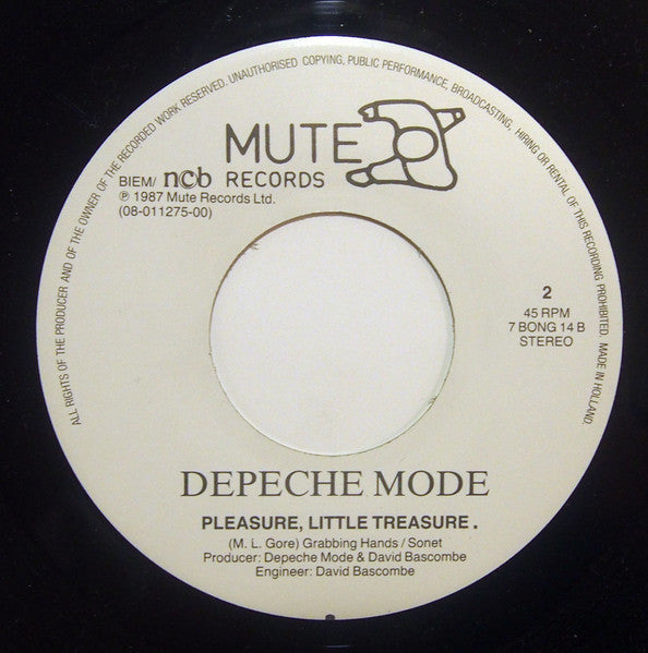 Depeche Mode : Never Let Me Down Again (7", Single)