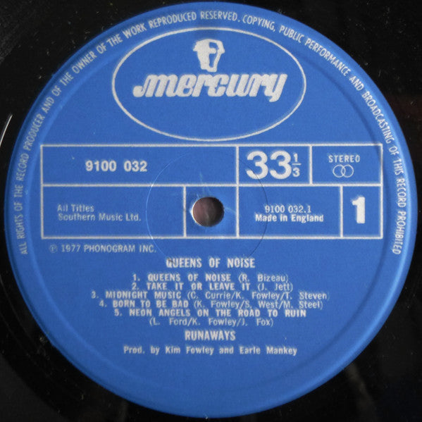 The Runaways : Queens Of Noise (LP, Album)