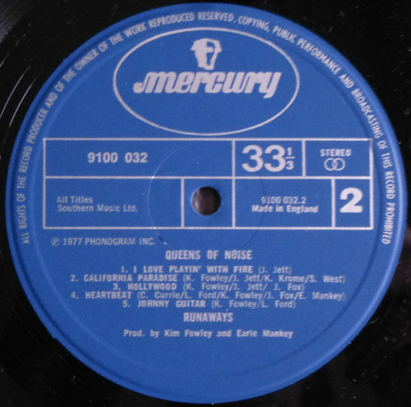 The Runaways : Queens Of Noise (LP, Album)