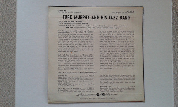 Turk Murphy's Jazz Band : Turk Murphy Plays Jelly Roll Morton (7", EP)