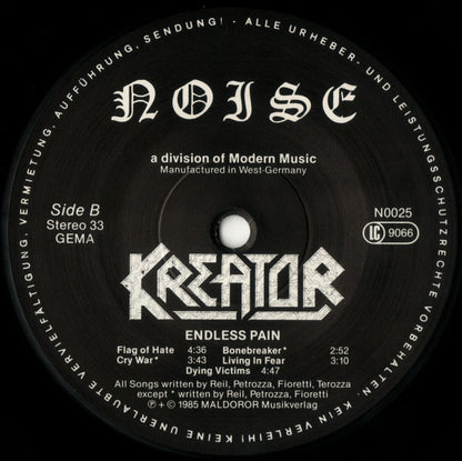 Kreator : Endless Pain (LP, Album)