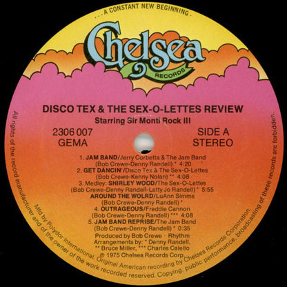 Disco Tex & His Sex-O-Lettes : Disco Tex & The Sex-O-Lettes Review (LP, Album)