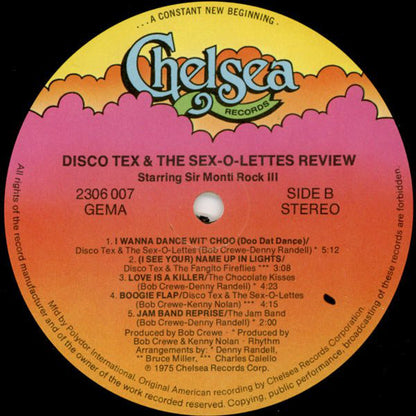 Disco Tex & His Sex-O-Lettes : Disco Tex & The Sex-O-Lettes Review (LP, Album)