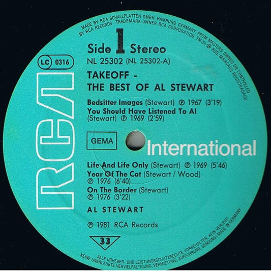 Al Stewart : The Best Of Al Stewart (LP, Comp)