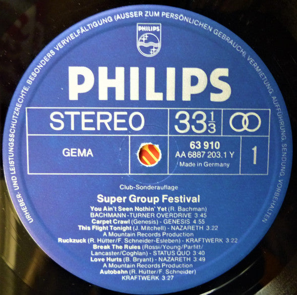 Various : Super Group Festival (LP, Comp, Club)