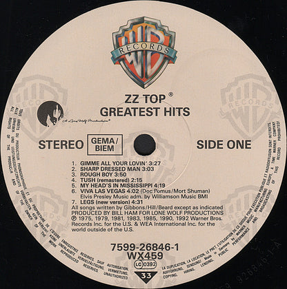 ZZ Top : Greatest Hits (LP, Comp)