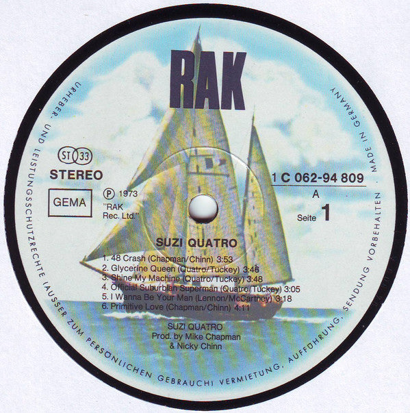 Suzi Quatro : Suzi Quatro (LP, Album)