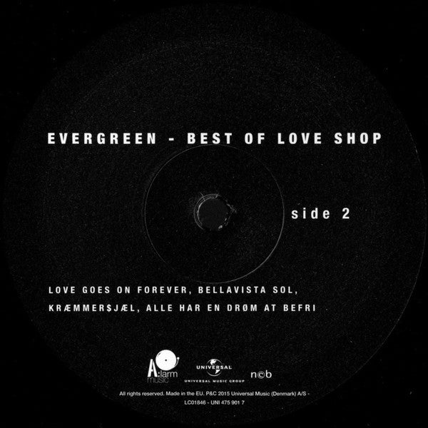 Love Shop : Evergreen - Best Of Love Shop (2xLP, Comp)