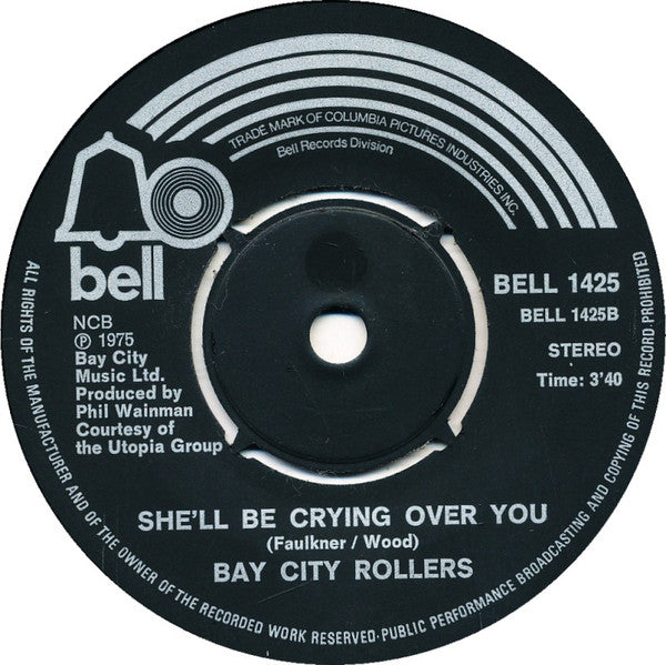 Bay City Rollers : Give A Little Love (7", Single)
