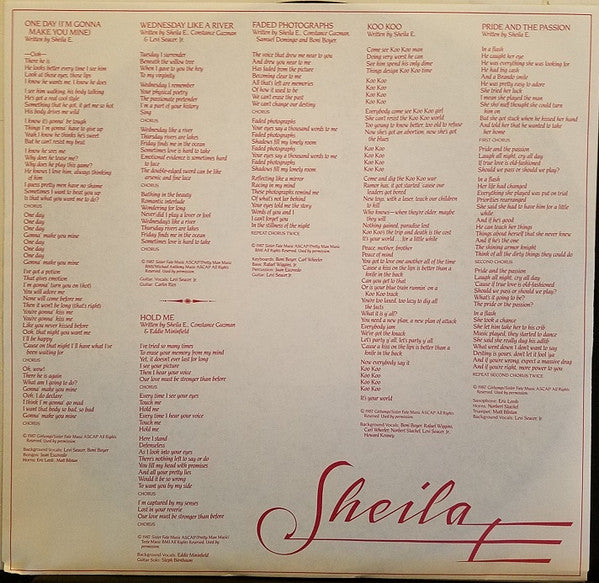 Sheila E. : Sheila E. (LP, Album, SRC)