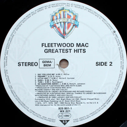 Fleetwood Mac : Greatest Hits (LP, Comp, Emb)