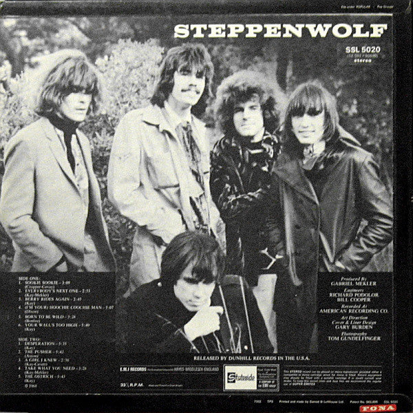 Steppenwolf : Steppenwolf (LP, Album, RE, RP)