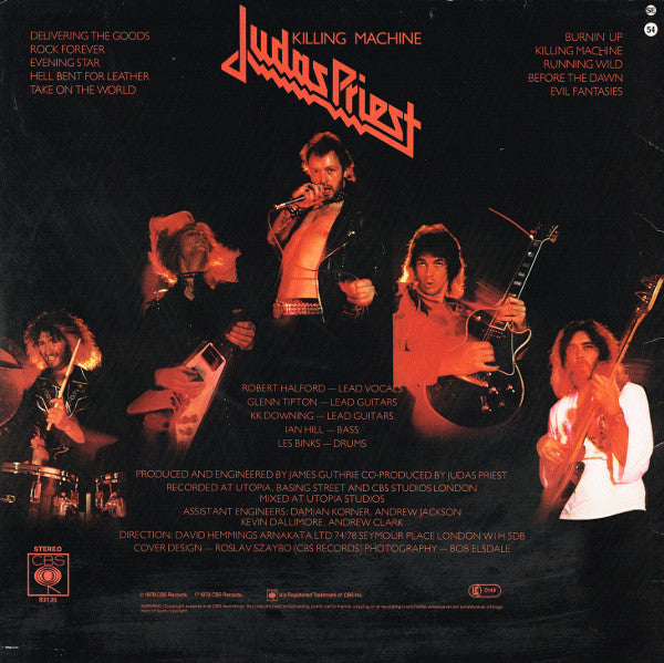 Judas Priest : Killing Machine (LP, Album, RE)