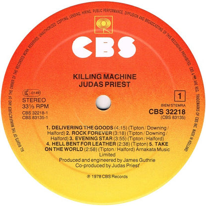 Judas Priest : Killing Machine (LP, Album, RE)