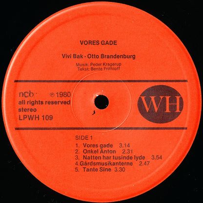 Vivi Bak & Otto Brandenburg : Vores Gade (LP)