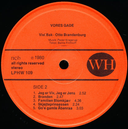 Vivi Bak & Otto Brandenburg : Vores Gade (LP)